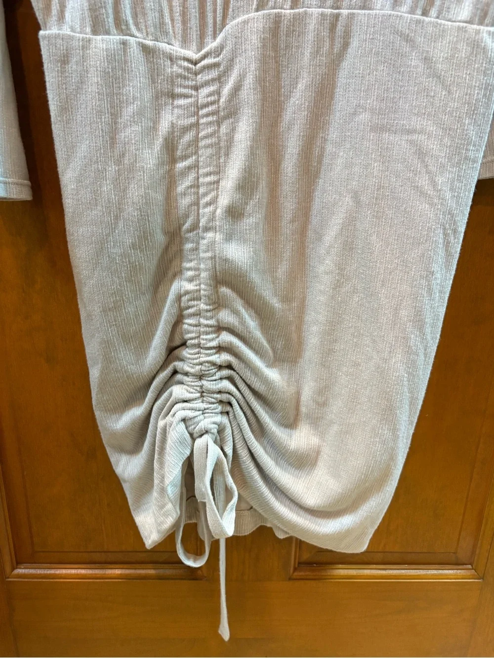 Free People Women’s Sundown Cowl Mini Dress in Cream Size Small